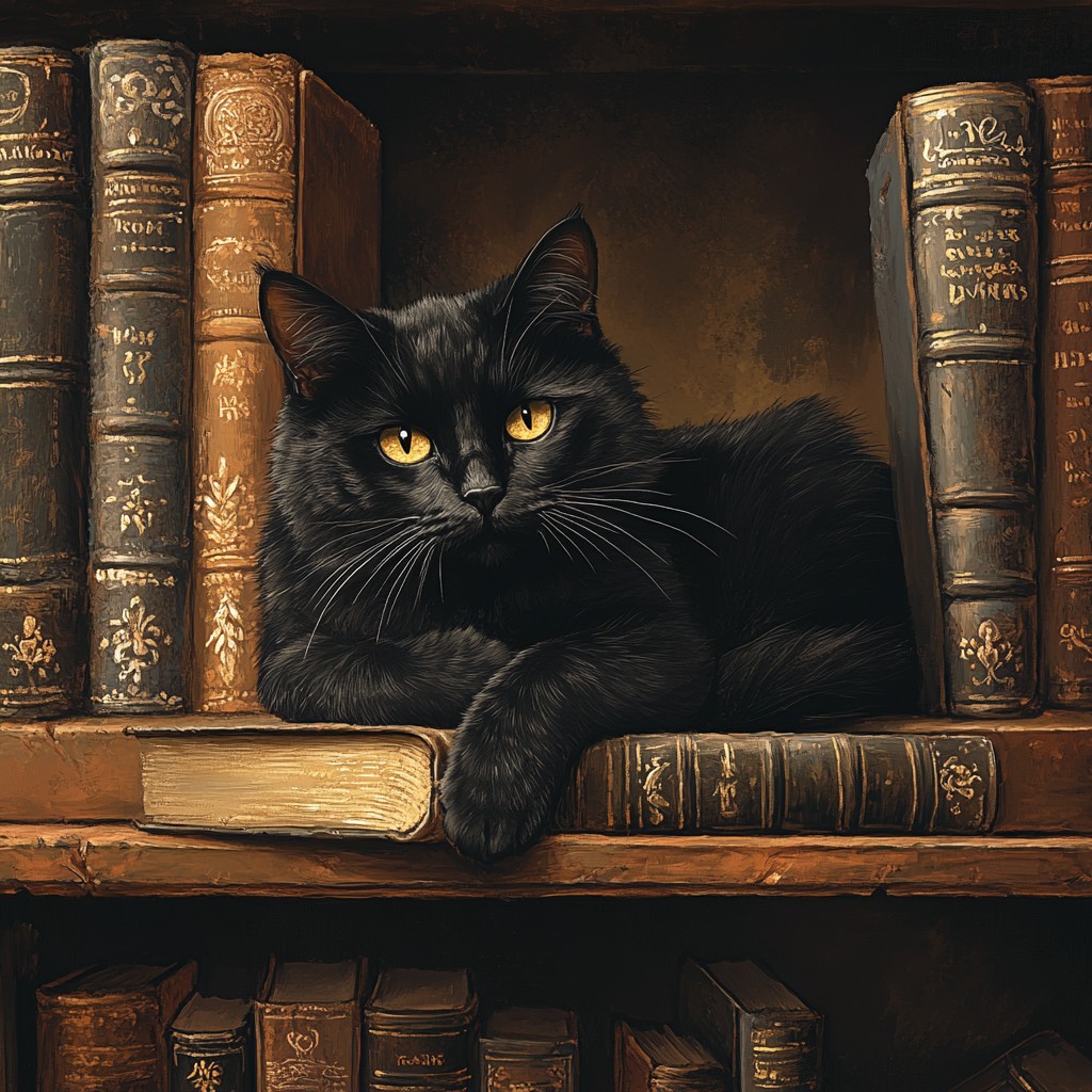 Bookbot Cats Free Cat among books Image - Cat, Books, Library | Download at StockCake
