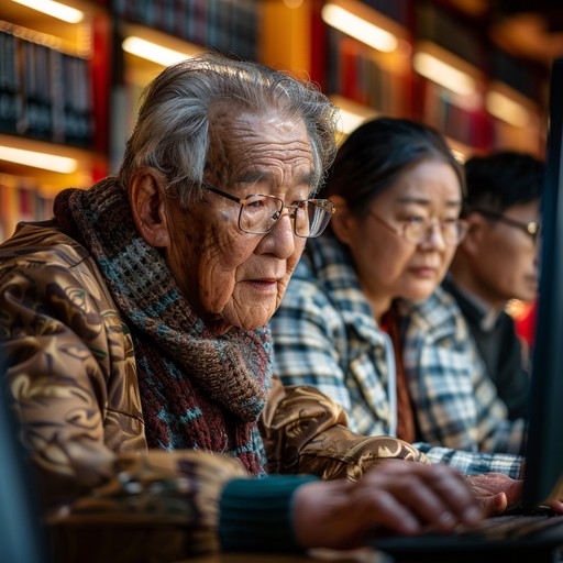 Free Elderly Learning Online Image | Download at StockCake