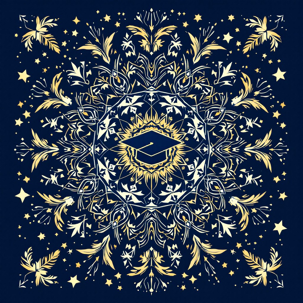 Free Graduation Mandala Design Image - Graduation, Mandala, Academic ...