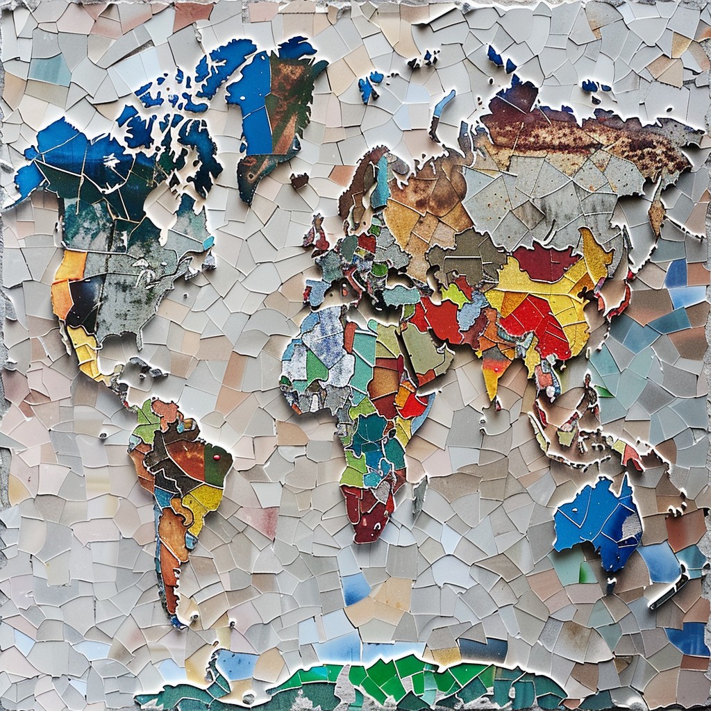 World Map Spliced Free Fragmented World Map Image - World, Map, Fragmented | Download at ...
