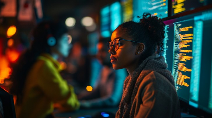 Free Focused technology workspace Image - Technology, Focus, Coding ...
