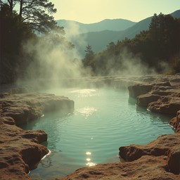 Free Misty thermal pool Image - Geothermal, Turquoise, Hotspring ...