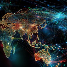 International Networking Graph Free Global Network Visualization Image - Global, Network, Data ...