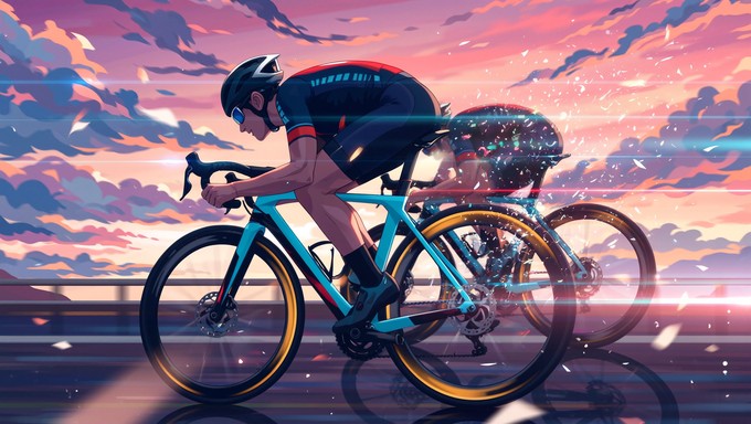 Cycle Rider Anime Free Anime Cyclist Racing Image - Anime, Cycling, Illustration ...