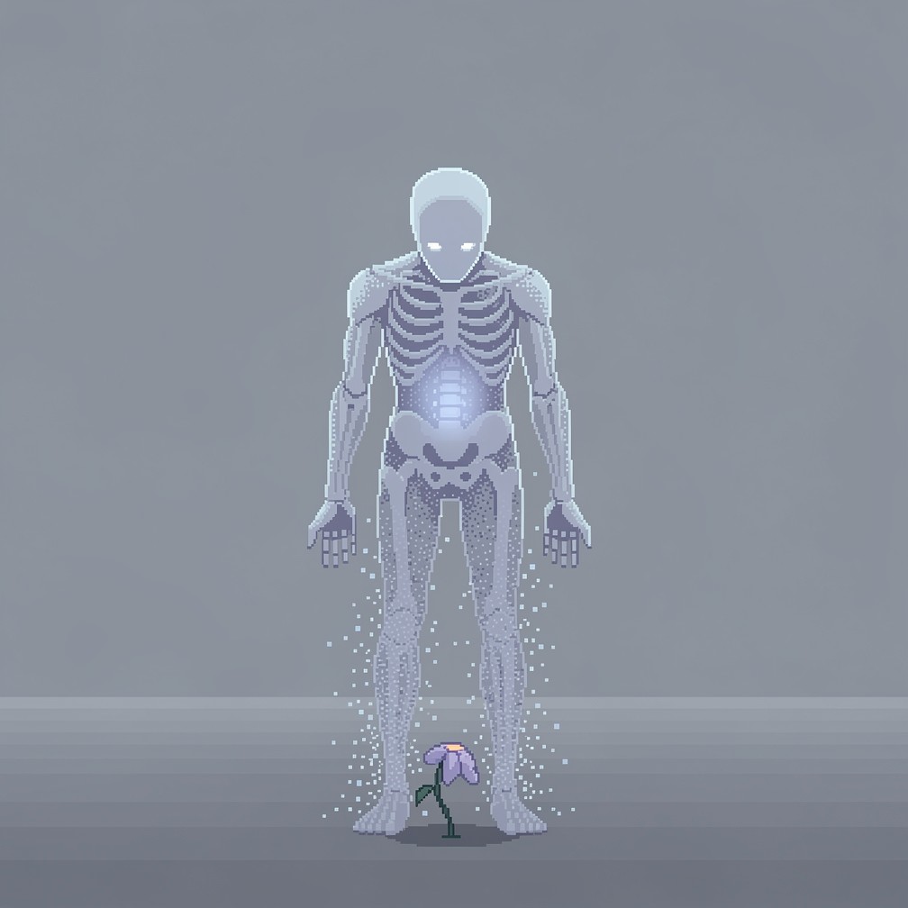Free Lonely Pixel Spirit Image - Pixel, Art, Ghost | Download at StockCake