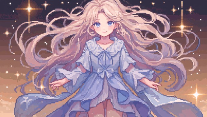 Free Ethereal Pixel Maiden Image | Download at StockCake