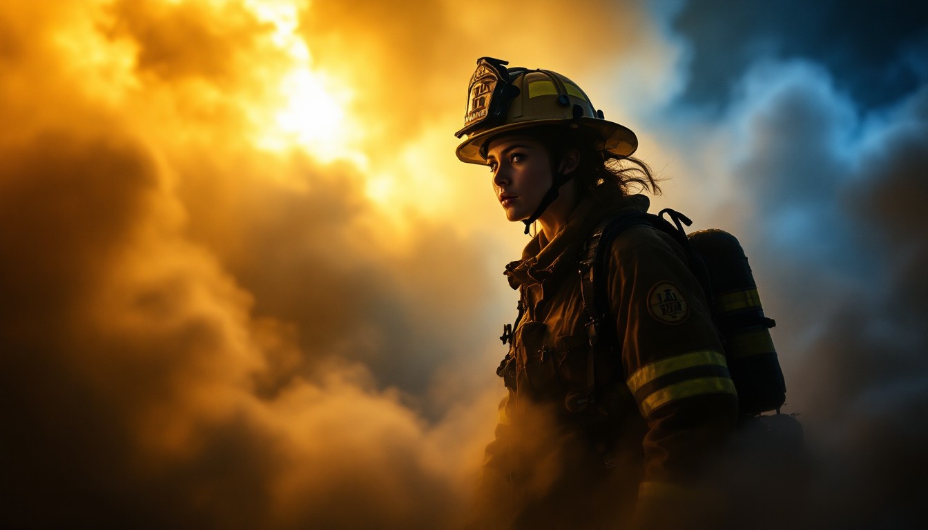 Free Firefighter Through Smoke Image - Firefighter, Hero, Smoke ...
