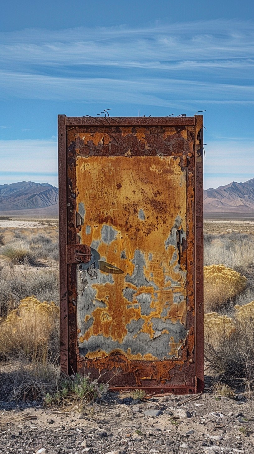 Free Isolated Rusty Door Photo - Door, Desert, Rust | Download at StockCake