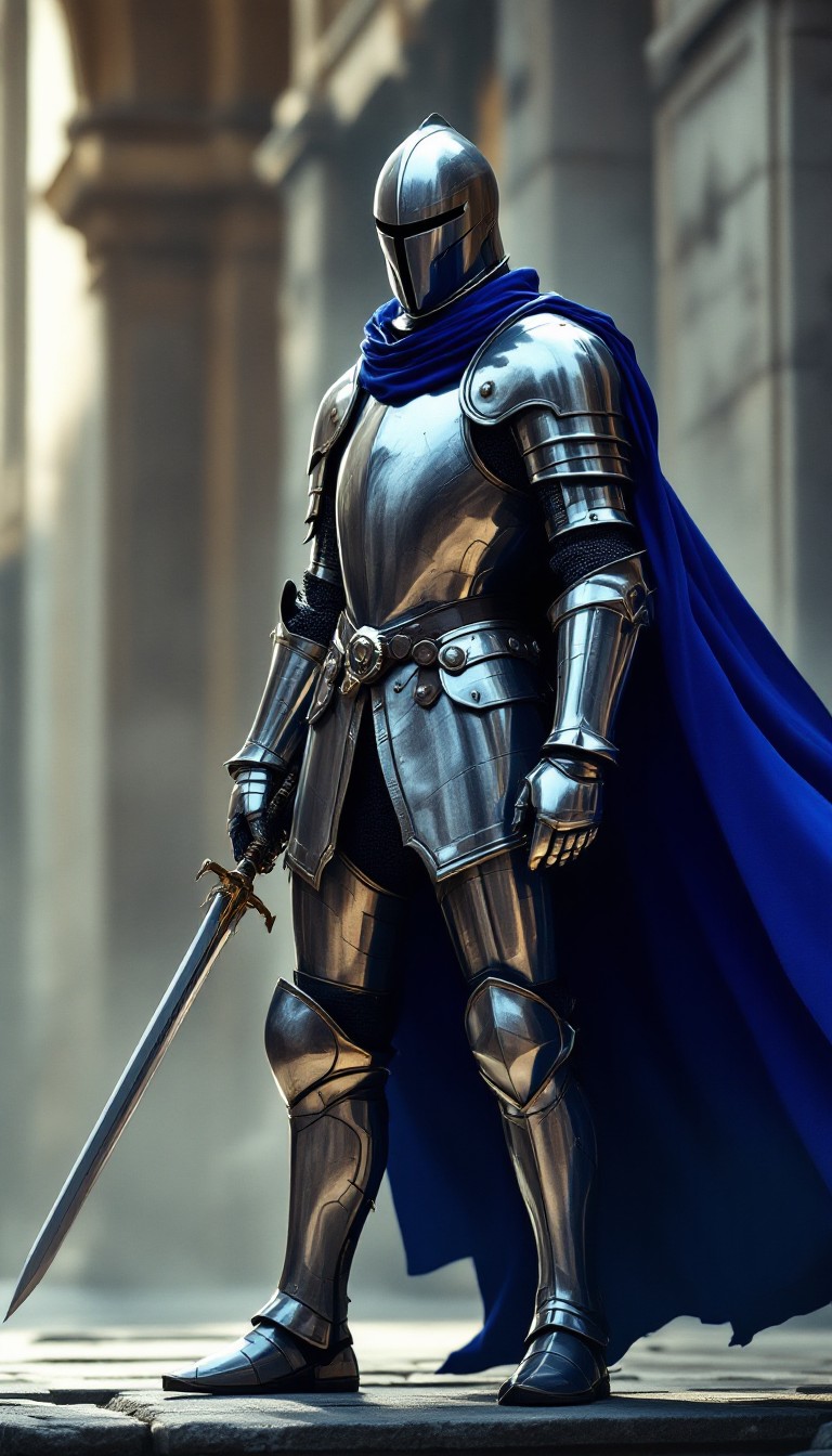 Free Knight Awaits Dawn Image - Knight, Warrior, Armor | Download at ...