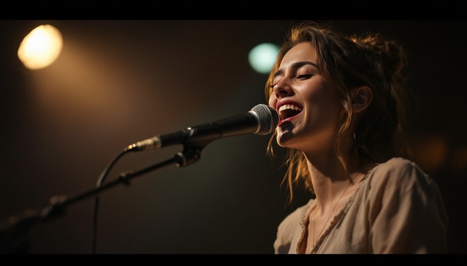 Singer Performance Stage Free Passionate Stage Performance Image | Download at StockCake