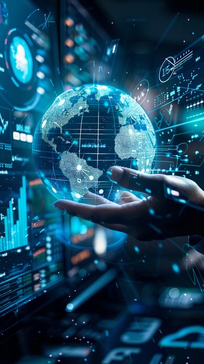 Free Global Digital Future Image - Holographic, Global, Technology ...
