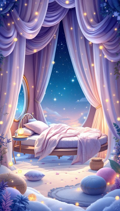 Free Magical Floating Bed Image - Bed, Fantasy, Floating | Download at ...