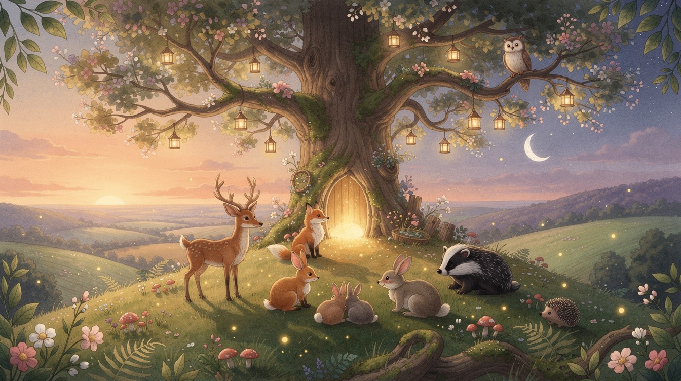 Free Enchanted Tree Twilight Image - Fairytale, Enchanted, Magical ...