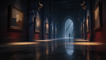 Shadow Galleries Free Mysterious Gallery Shadows Image - Gallery, Museum, Corridor ...