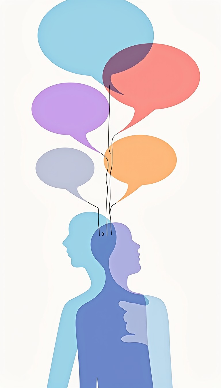 Streamlined Thoughts Image Free Thoughts Taking Shape Image - Communication, Dialogue, Silhouettes ...
