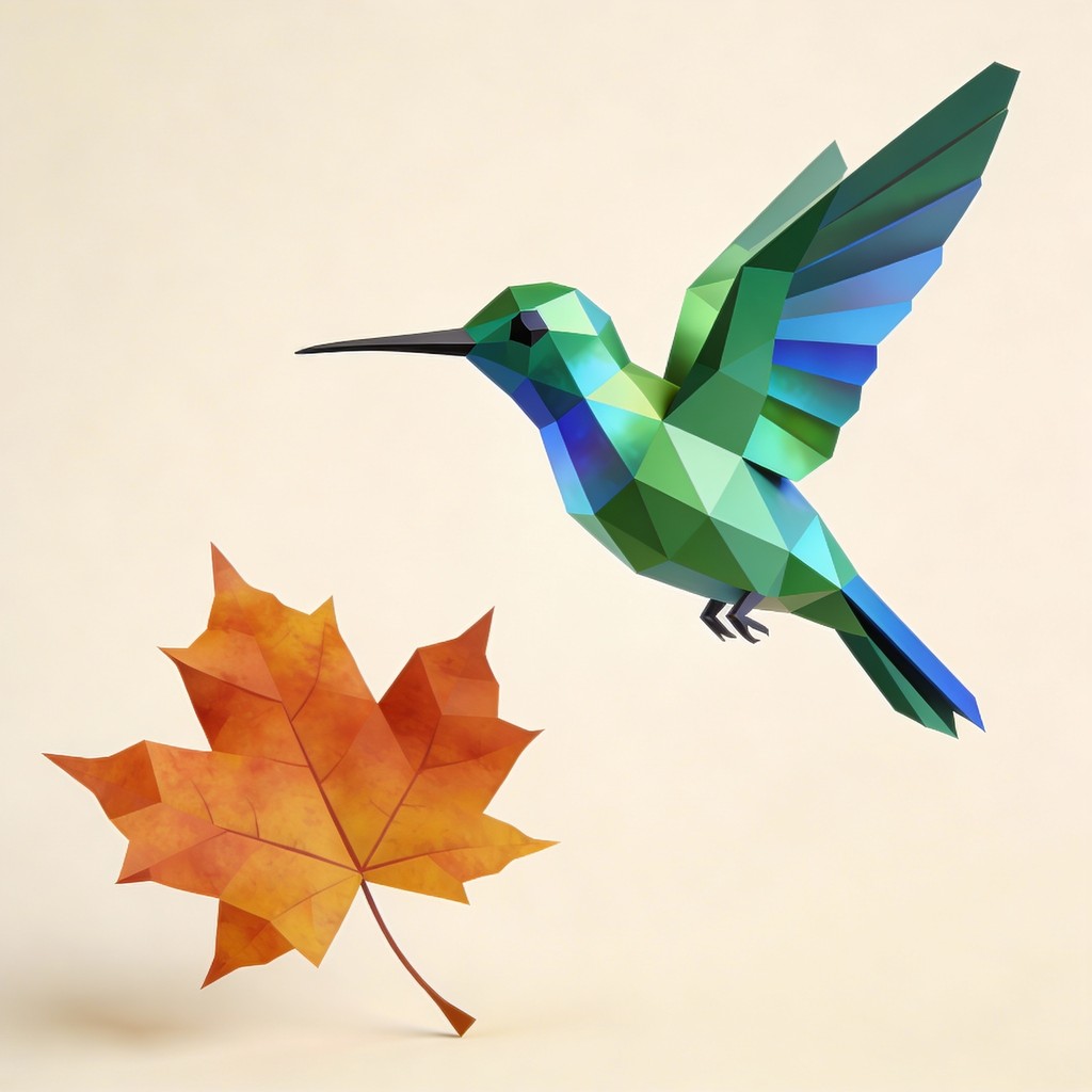 Hummingbird Geometry Free Geometric Hummingbird Flight Image - Hummingbird, Bird, Geometric ...