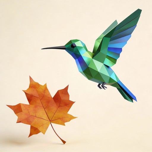 Hummingbird Geometry Free Geometric Hummingbird Flight Image - Hummingbird, Bird, Geometric ...