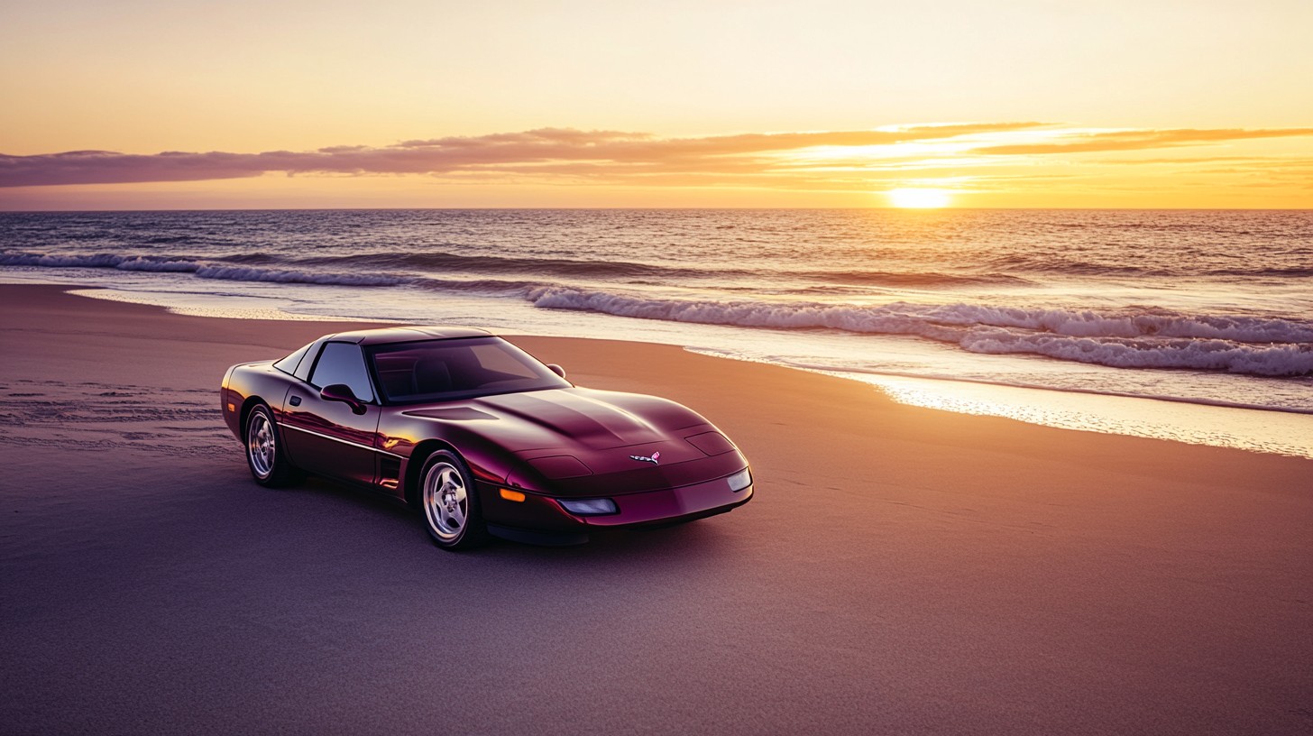 Free Sunset Beach Drive Image - Sunset, Beach, Car | Download at StockCake