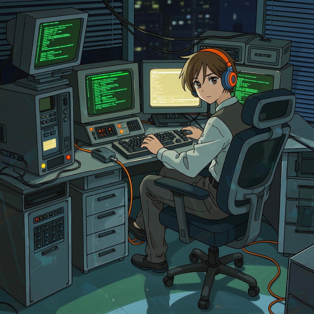 Free Midnight Code Hacker Image - Cyberpunk, Hacker, Anime | Download ...