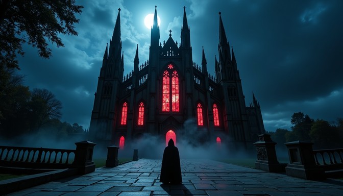 Free Looming Gothic Cathedral Image - Gothic, Cathedral, Spires ...