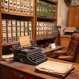 Free Vintage Typewriter Setup Image - Vintage, Typewriter, Wooden ...