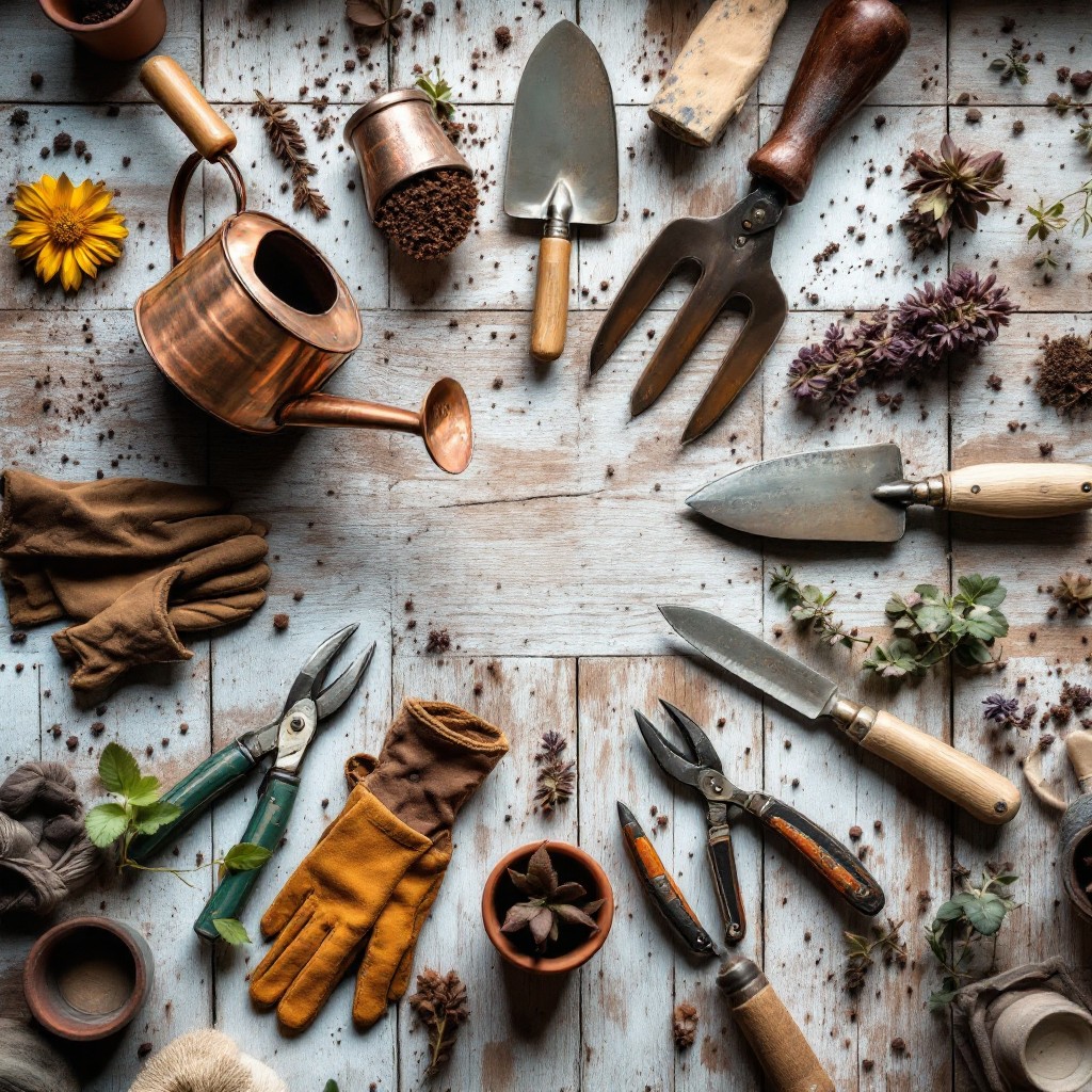Download Vintage Garden Tools Image - Gardening, Vintage, Tools