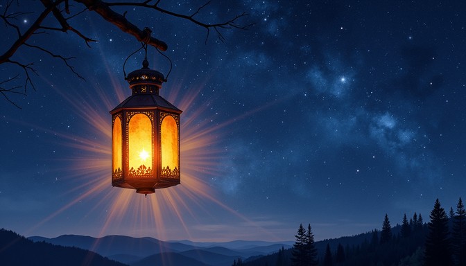 Free Luminous Night Lantern Image - Lantern, Night, Stars | Download at ...