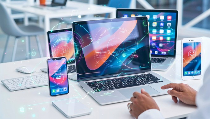 Free Connected Digital Ecosystem Image - Technology, Devices ...