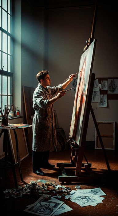 Artist L Free Artist at work Image - Artist, Studio, Creativity | Download at ...