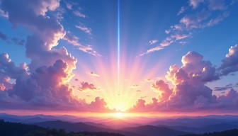 Free Radiant Sky Sunset Image - Sunset, Clouds, Sky | Download at StockCake