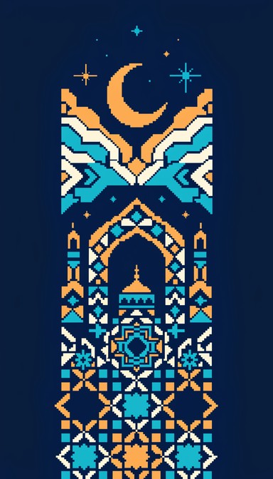 Free Islamic Pixel Ascension Image - Islamic, Geometric, Pixel ...