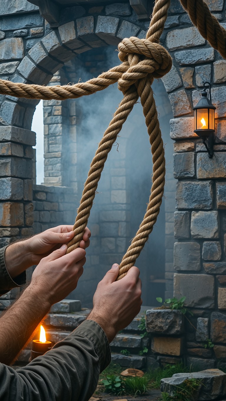 Free Torchlit Rope Work Image - Medieval, Rope, Castle | Download at ...