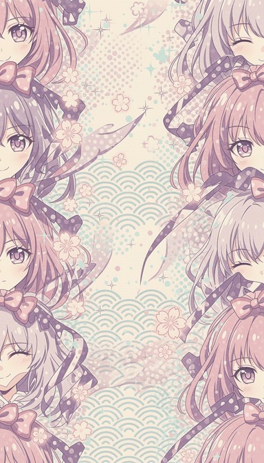 Free Anime Ribbon Pattern Image - Anime, Manga, Kawaii | Download at ...