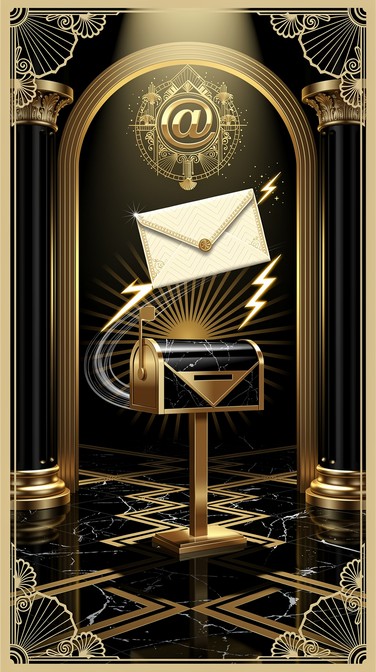 Free Golden Mail Glamour Image - Art-deco, Vintage, Glamour | Download ...