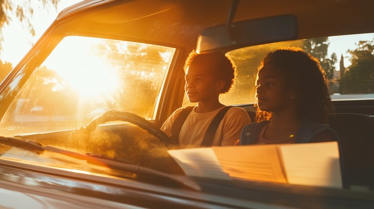 Free Sunset Road Trip Image - Sunset, Car, Friends | Download at StockCake