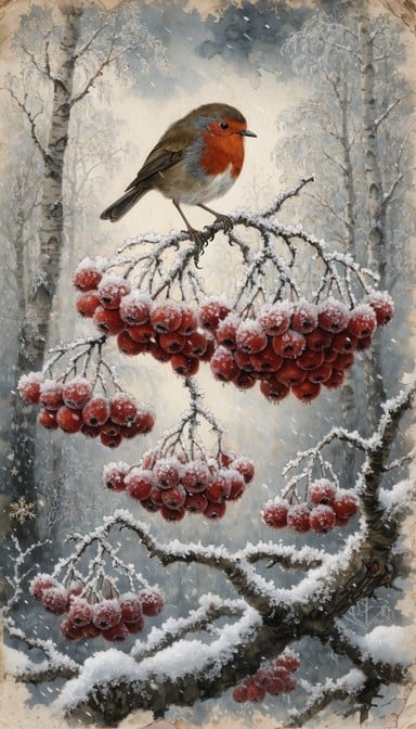 Free Winter Holly Magic Image - Watercolor, Illustration, Winter ...