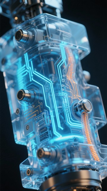 Free Illuminated Tech Component Image | Download at StockCake