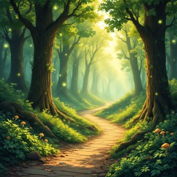 Free Magical Forest Path Image - Forest, Magical, Sunbeams | Download ...