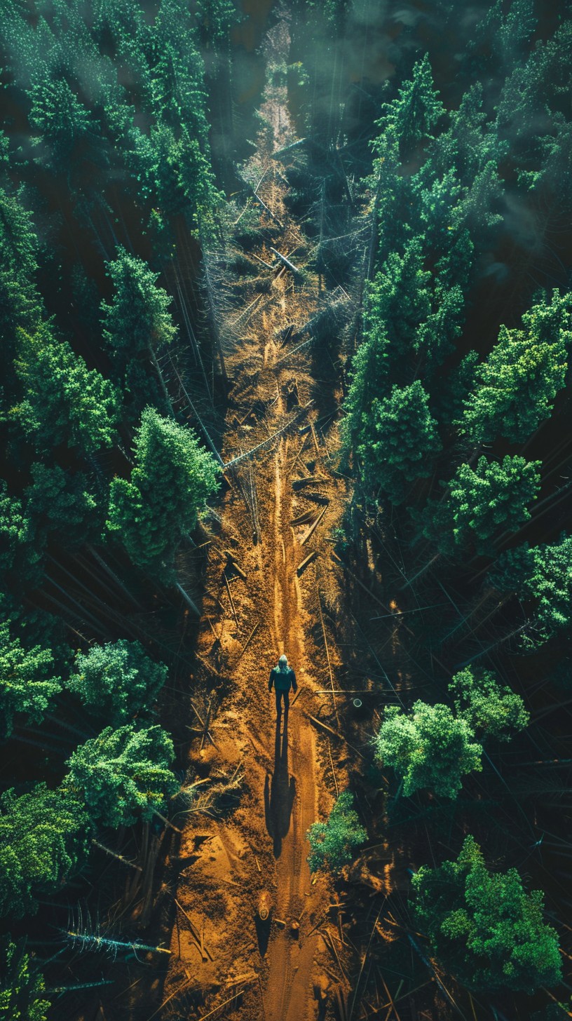 Free Forest Path Aerial Image - Forest, Aerial, Path | Download at ...