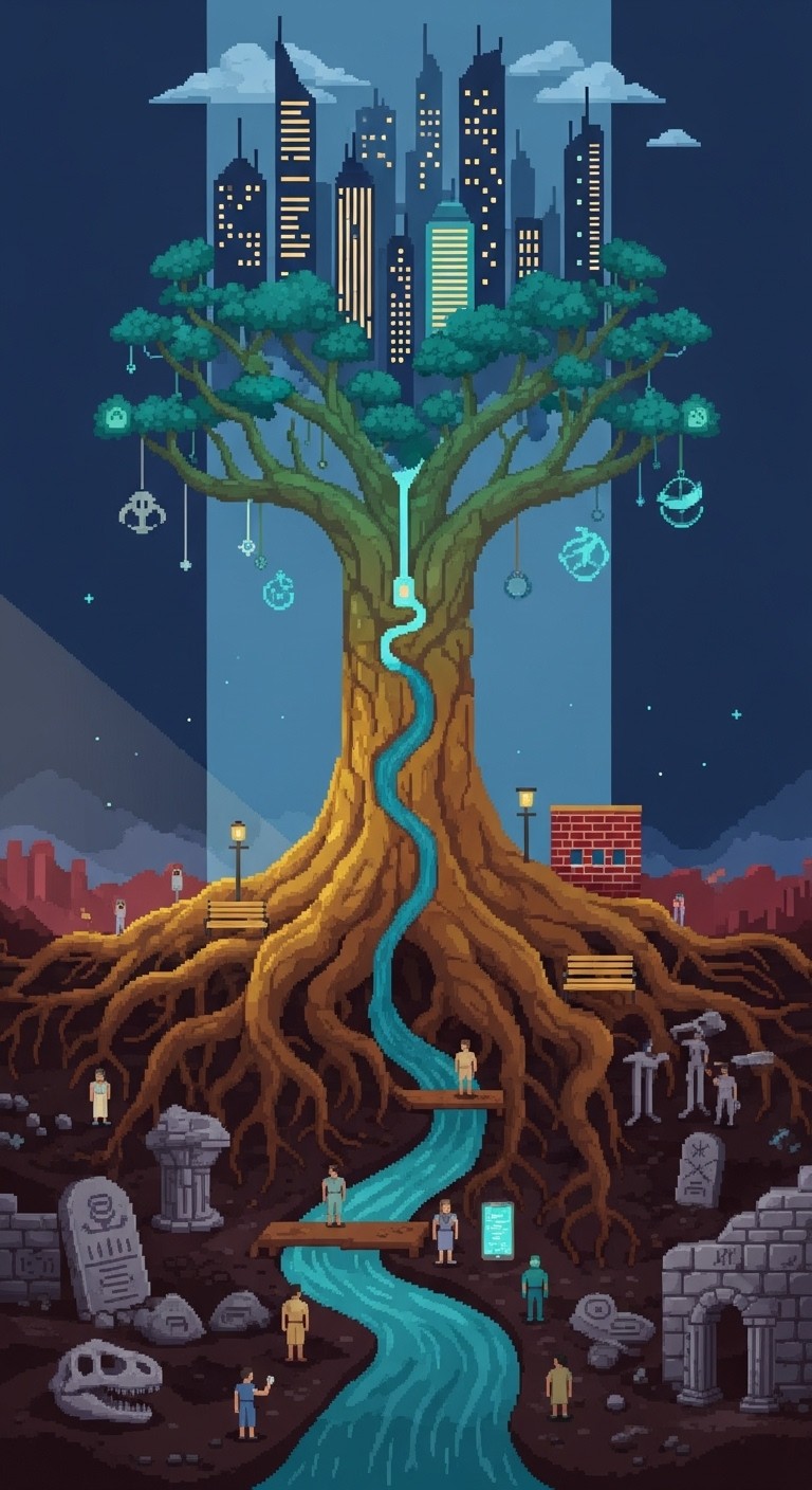 Free Timeless Pixel Sentinel Photo - Tree, Pixelart, Futuristic ...