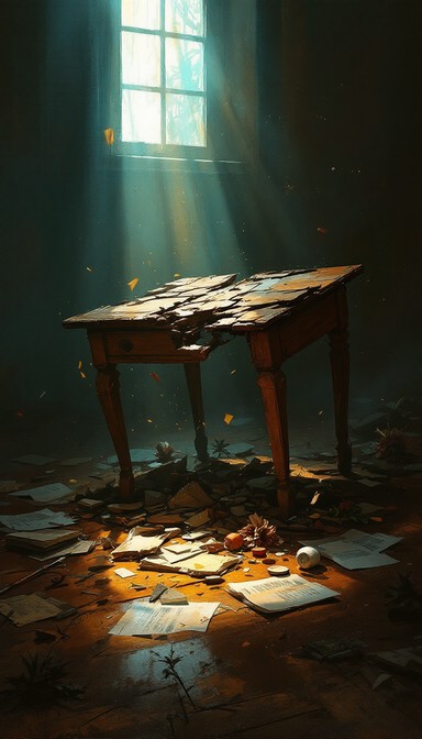 Table Crumbling Free Collapsed Table Wreckage Image - Broken, Table, Furniture ...