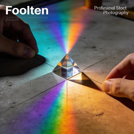 Geometric Capture Light Free Light Refraction Experiment Image - Prism, Rainbow, Light ...