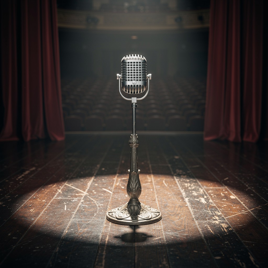 Free Vintage Stage Spotlight Image - Microphone, Vintage, Stage ...
