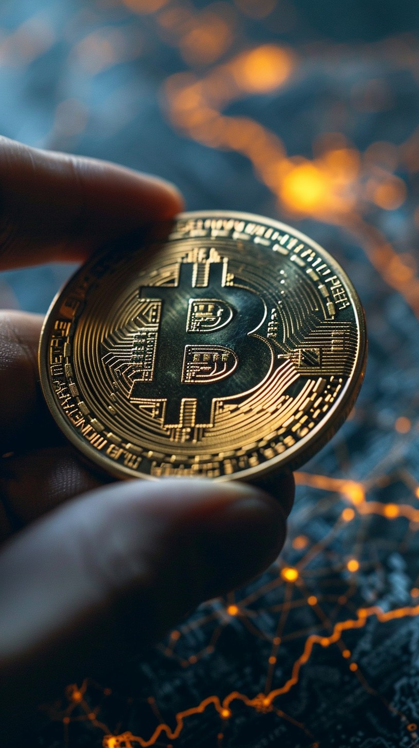 Free Holding Bitcoin Token Image - Bitcoin, Cryptocurrency, Digital |  Download at StockCake