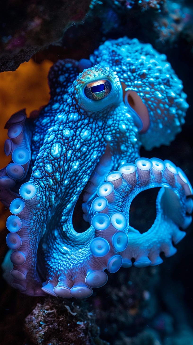 Free Blue Octopus Display Image - Octopus, Blue, Marine | Download at ...