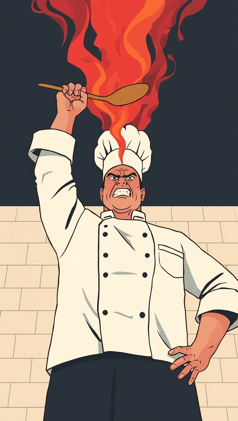Free Angry Chef Erupts Image - Chef, Cook, Angry | Download at StockCake