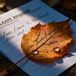 Free Seasonal Leave Request Image - Autumn, Leaf, Document | Download ...
