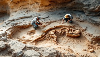 Free Fossil Discovery Scene Image - Paleontology, Fossils, Excavation ...