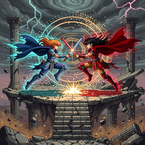 Free Epic Pixel Battle Image - Pixel, Retro, Battle | Download at StockCake