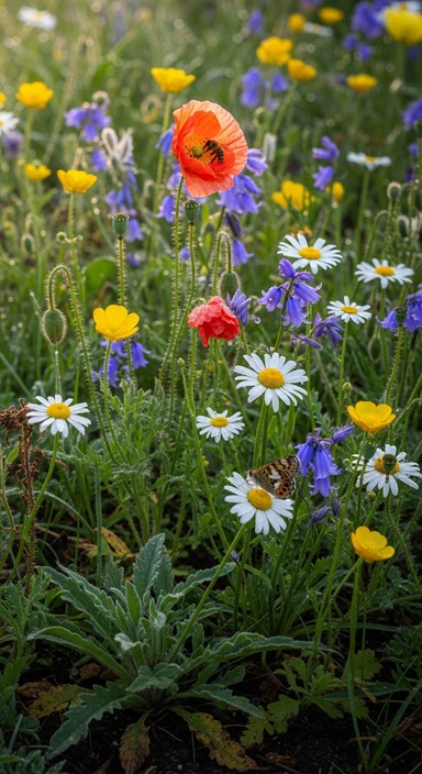 Wild Flower Example Free Vibrant wildflower meadow Image | Download at StockCake